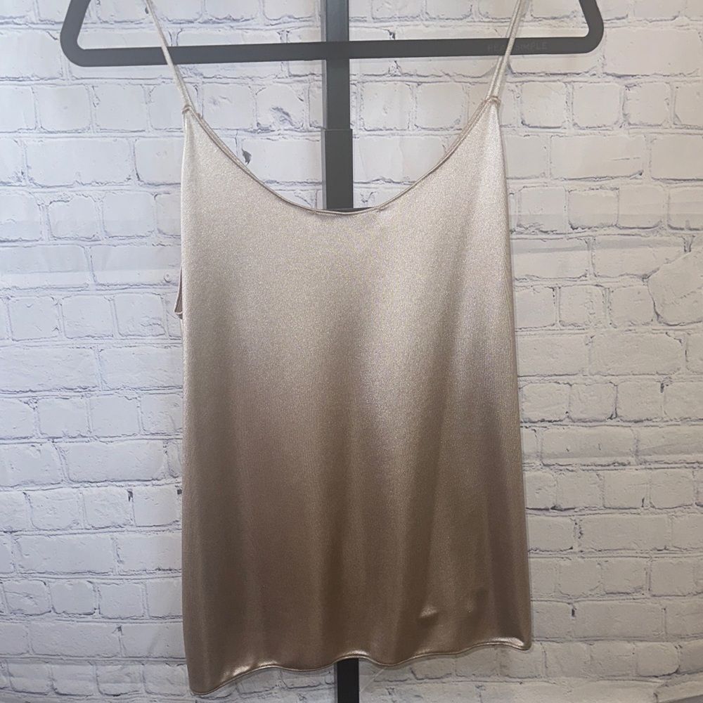 Bailey 44 Metallic Gold  Camisole Top Sz Med NWOT - Picture 5 of 5